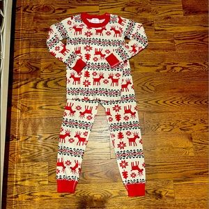 hanna andersson deer deer pajamas, size 6-7